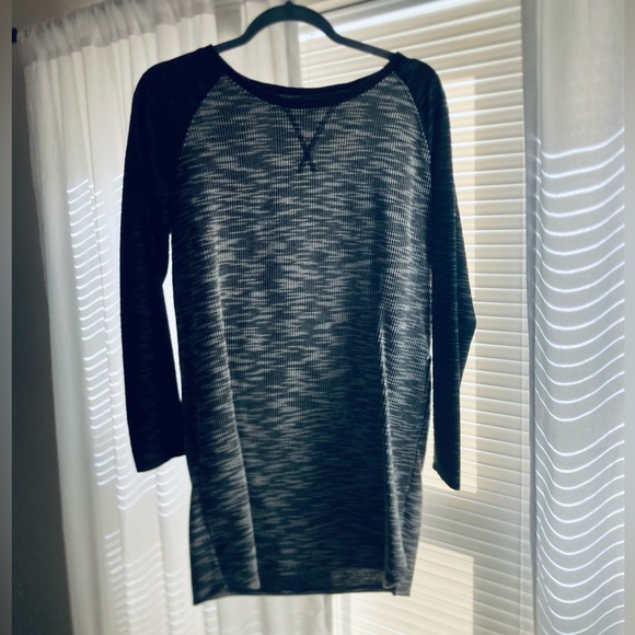 Black and White Sweater Dress - Picture 1 of 4